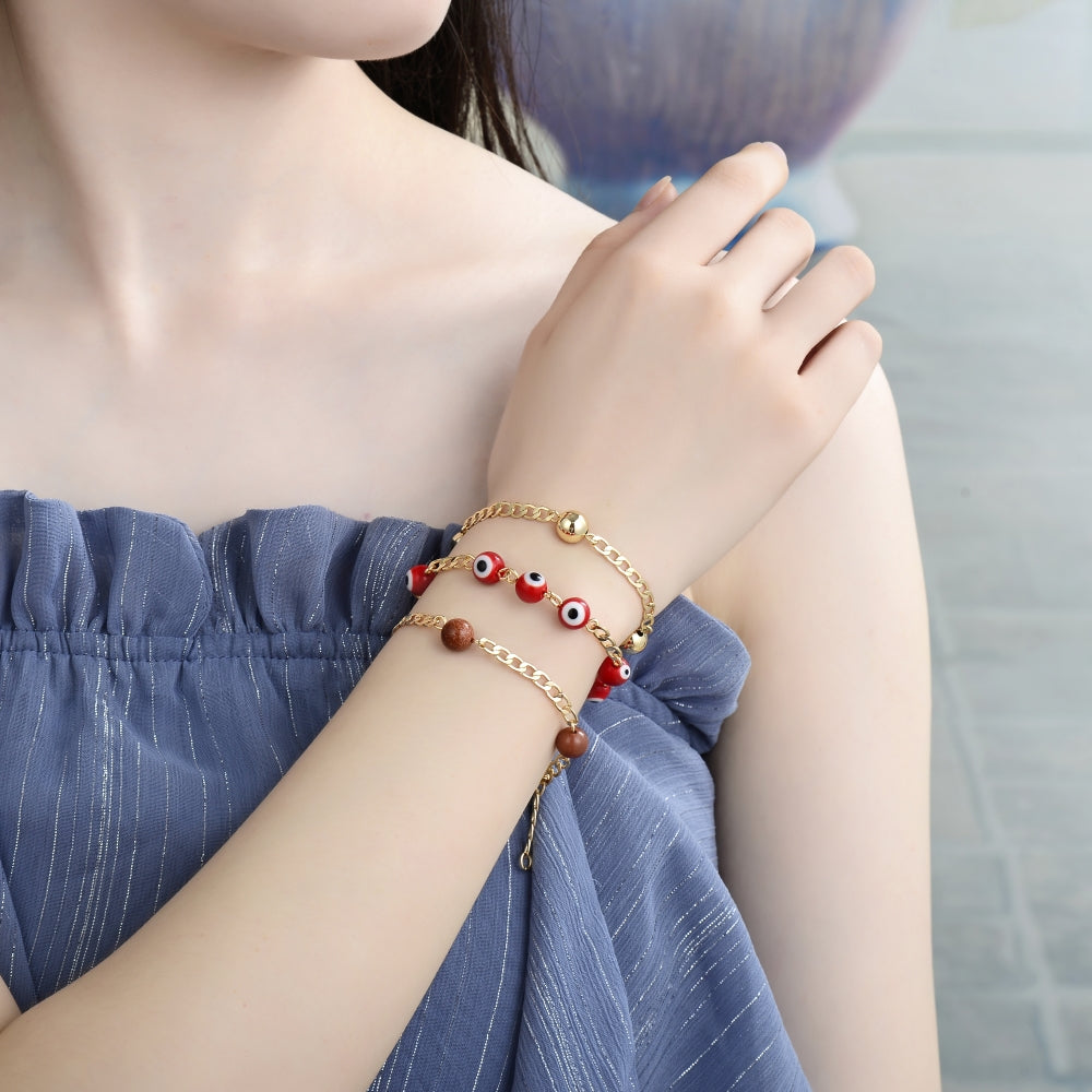 Oro Laminado Fancy Bracelet, Gold Filled Style Polished, Golden Finish