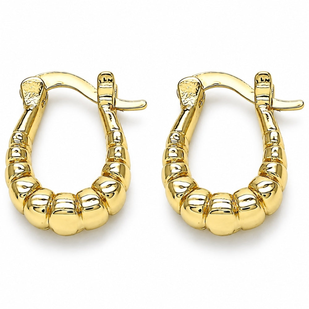 Oro Laminado Small Hoop, Gold Filled Style Polished, Golden Finish