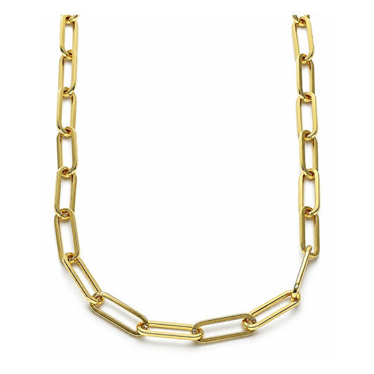 Oro Laminado Basic Necklace, Gold Filled Style Paperclip Design, Polished, Golden Finish