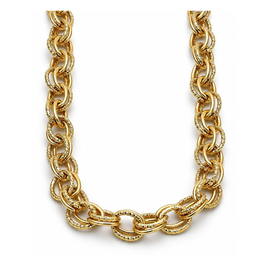Oro Laminado Basic Necklace, Gold Filled Style Polished, Golden Finish
