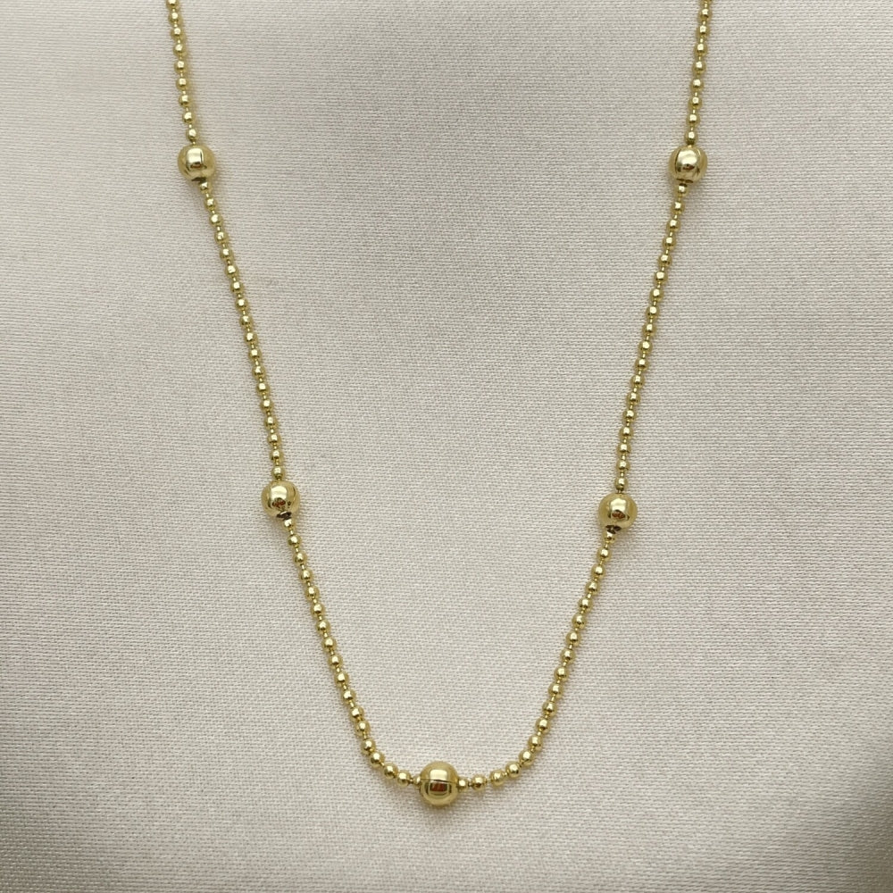 Oro Laminado Basic Necklace, Gold Filled Style Polished, Golden Finish