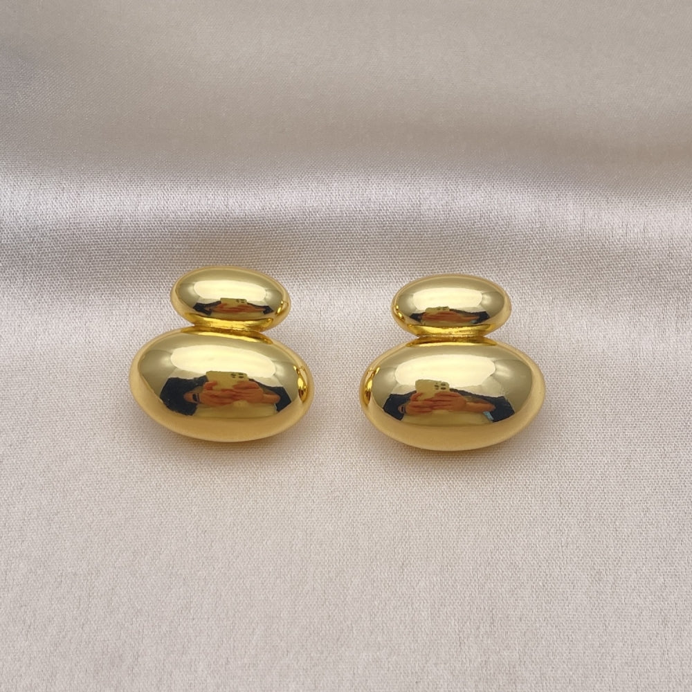 Oro Laminado Dangle Earring, Gold Filled Style Polished, Golden Finish