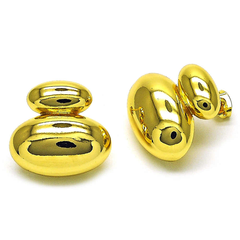 Oro Laminado Dangle Earring, Gold Filled Style Polished, Golden Finish