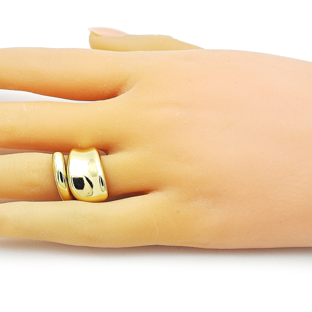 Oro Laminado Elegant Ring, Gold Filled Style Polished, Golden Finish