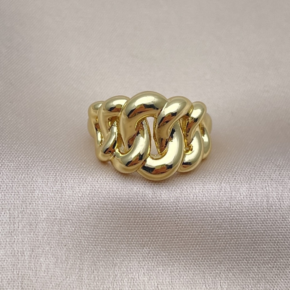 Oro Laminado Elegant Ring, Gold Filled Style Polished, Golden Finish