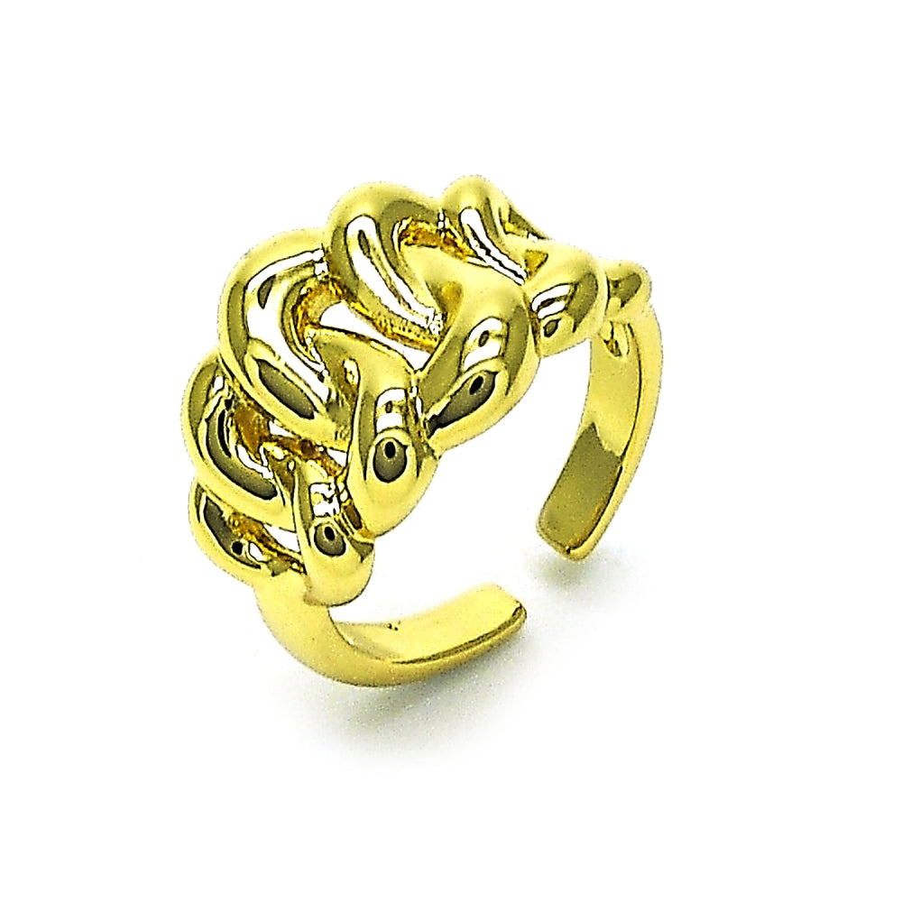 Oro Laminado Elegant Ring, Gold Filled Style Polished, Golden Finish