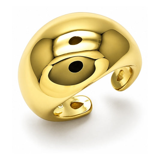 Oro Laminado Elegant Ring, Gold Filled Style Ball Design, Polished, Golden Finish
