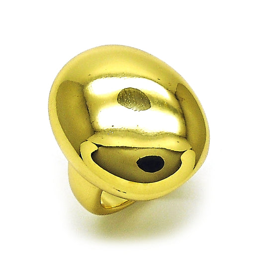 Oro Laminado Elegant Ring, Gold Filled Style Ball Design, Polished, Golden Finish