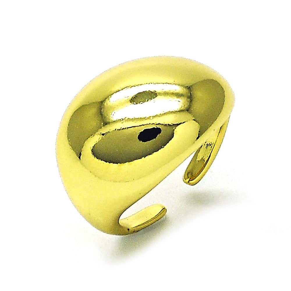 Oro Laminado Elegant Ring, Gold Filled Style Ball Design, Polished, Golden Finish
