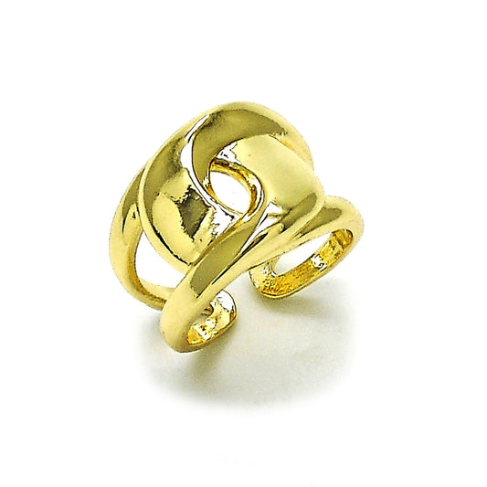 Oro Laminado Elegant Ring, Gold Filled Style Love Knot Design, Polished, Golden Finish