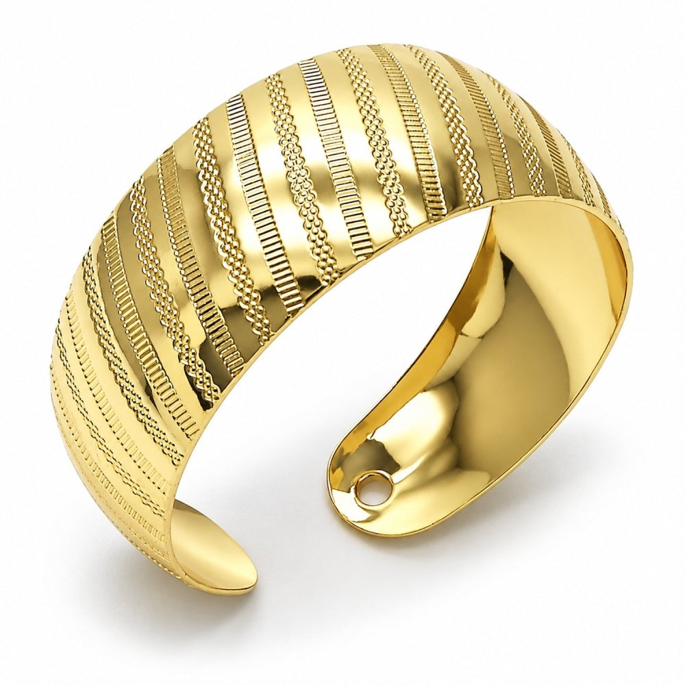 Oro Laminado Individual Bangle, Gold Filled Style Polished, Golden Finish
