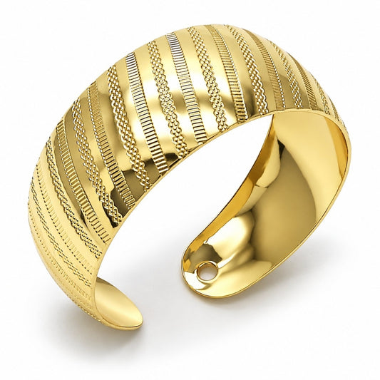 Oro Laminado Individual Bangle, Gold Filled Style Polished, Golden Finish