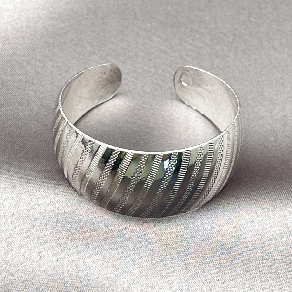 Rhodium Gold Filled Individual Bangle, Polished, Rhodium Finish