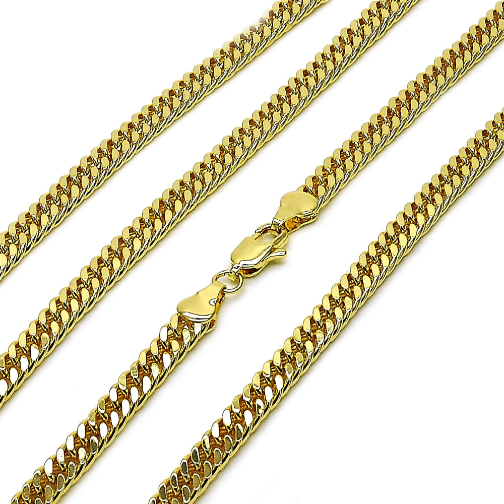 Oro Laminado Basic Necklace, Gold Filled Style Polished, Golden Finish
