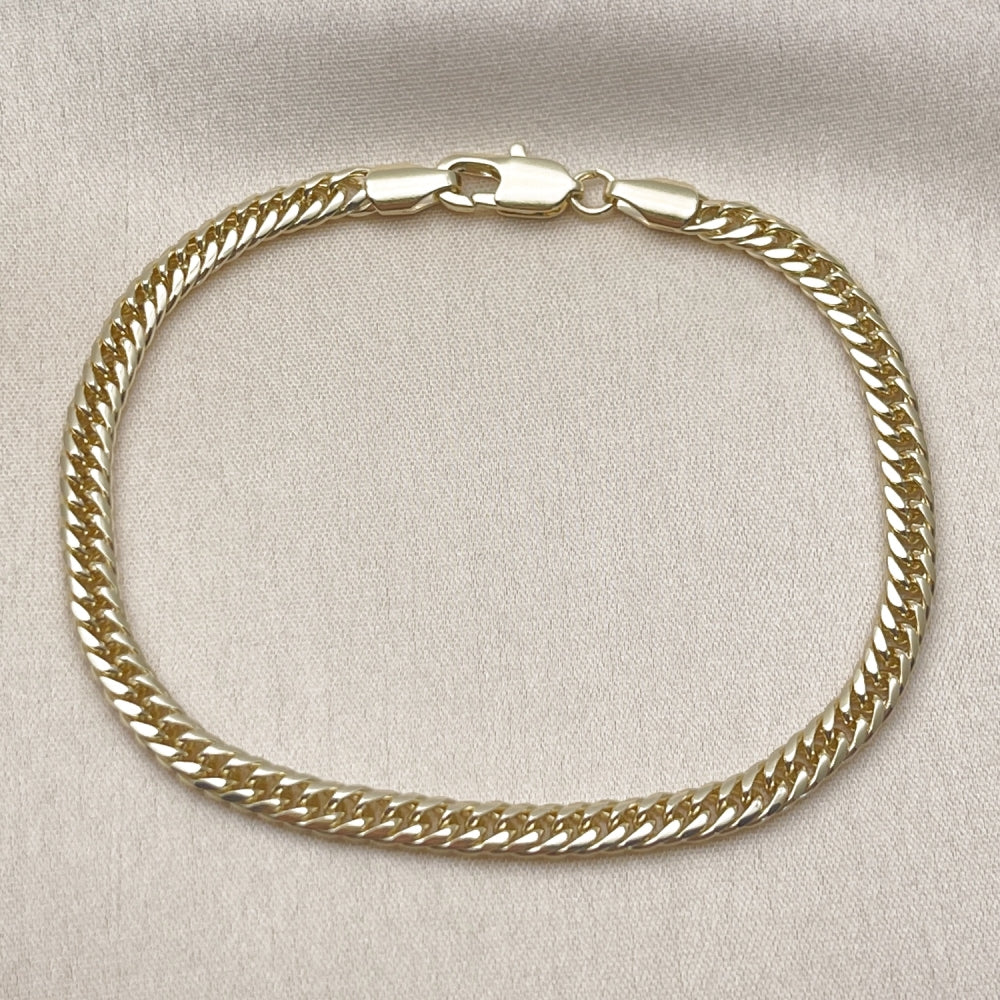 Oro Laminado Basic Bracelet, Gold Filled Style Polished, Golden Finish