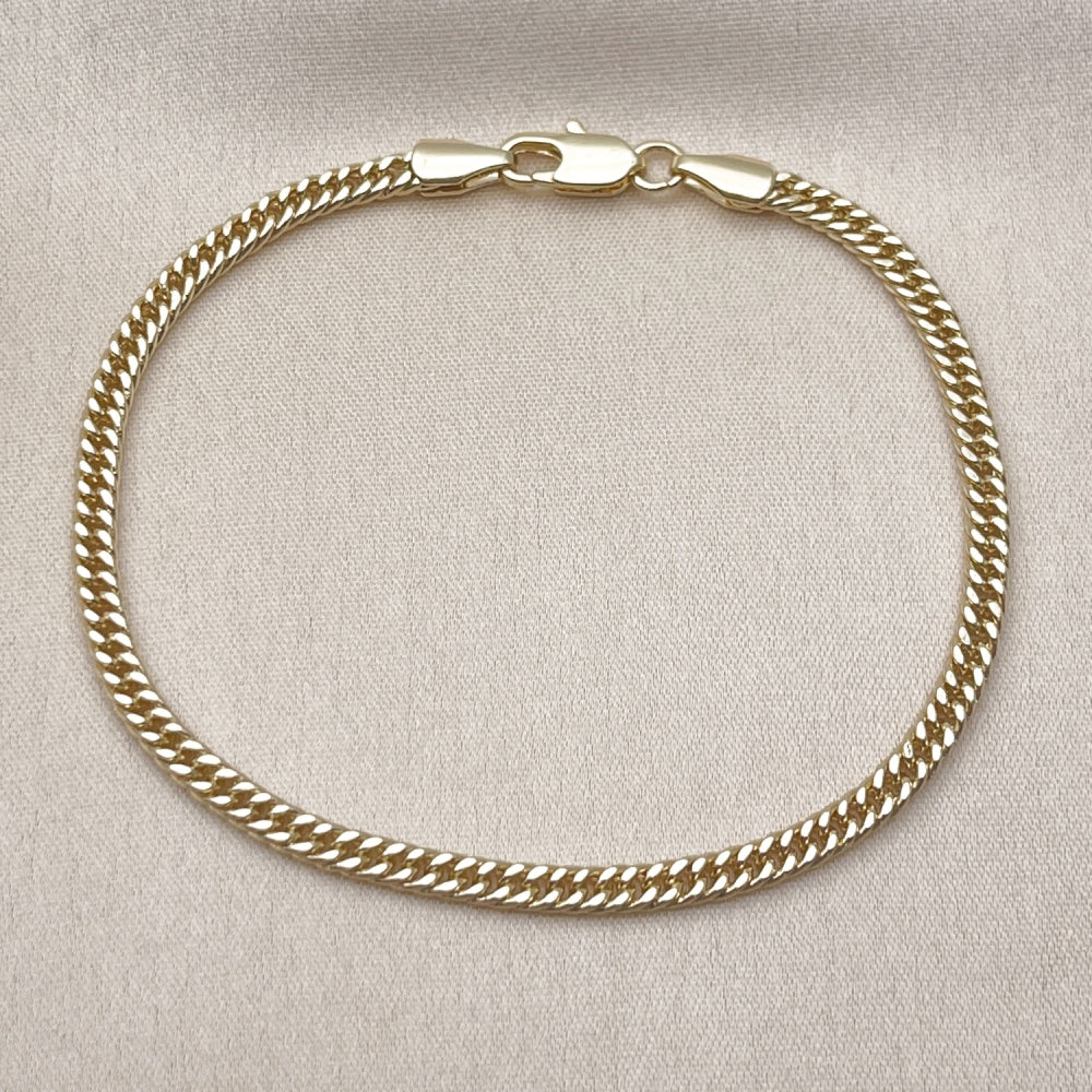 Oro Laminado Basic Bracelet, Gold Filled Style Polished, Golden Finish