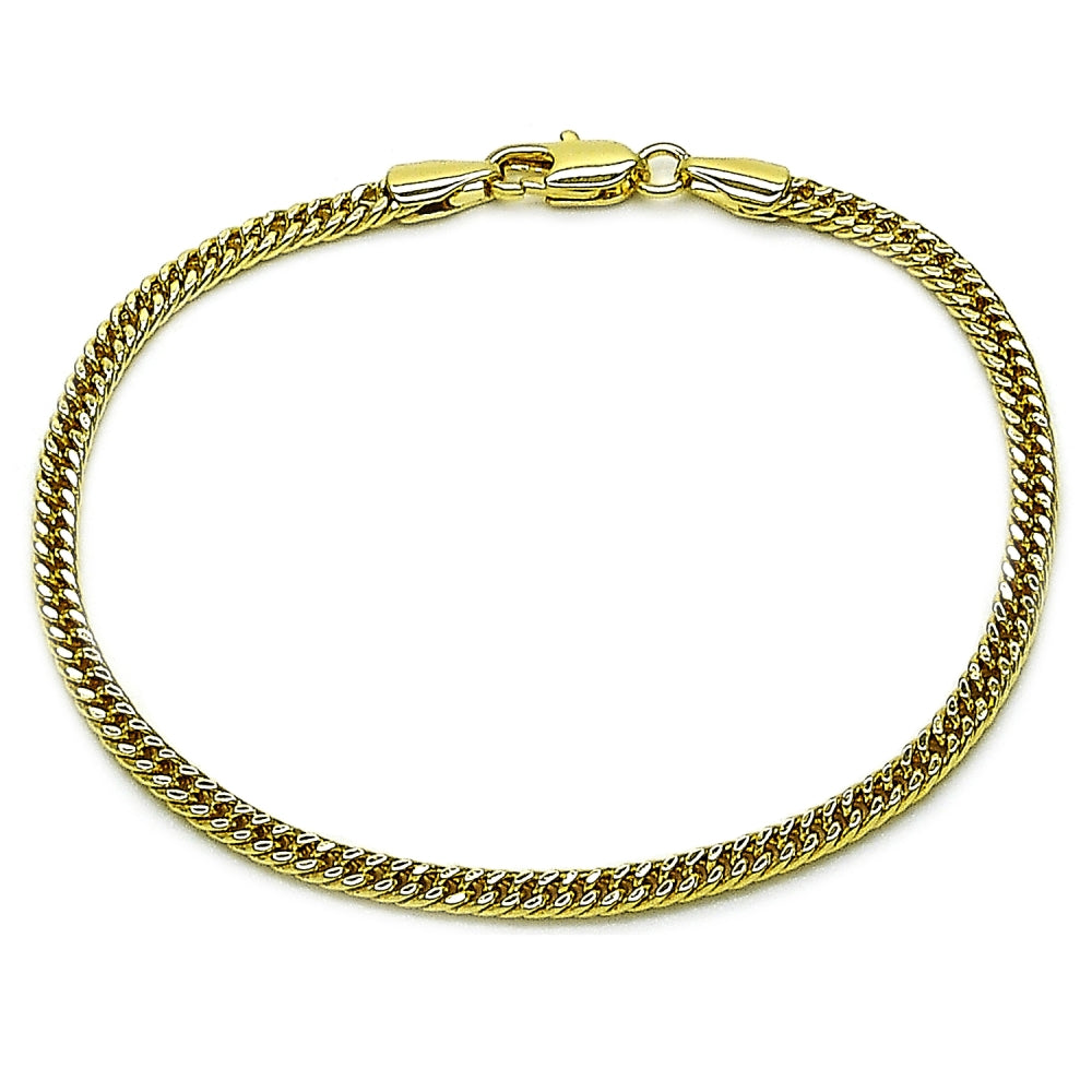 Oro Laminado Basic Bracelet, Gold Filled Style Polished, Golden Finish