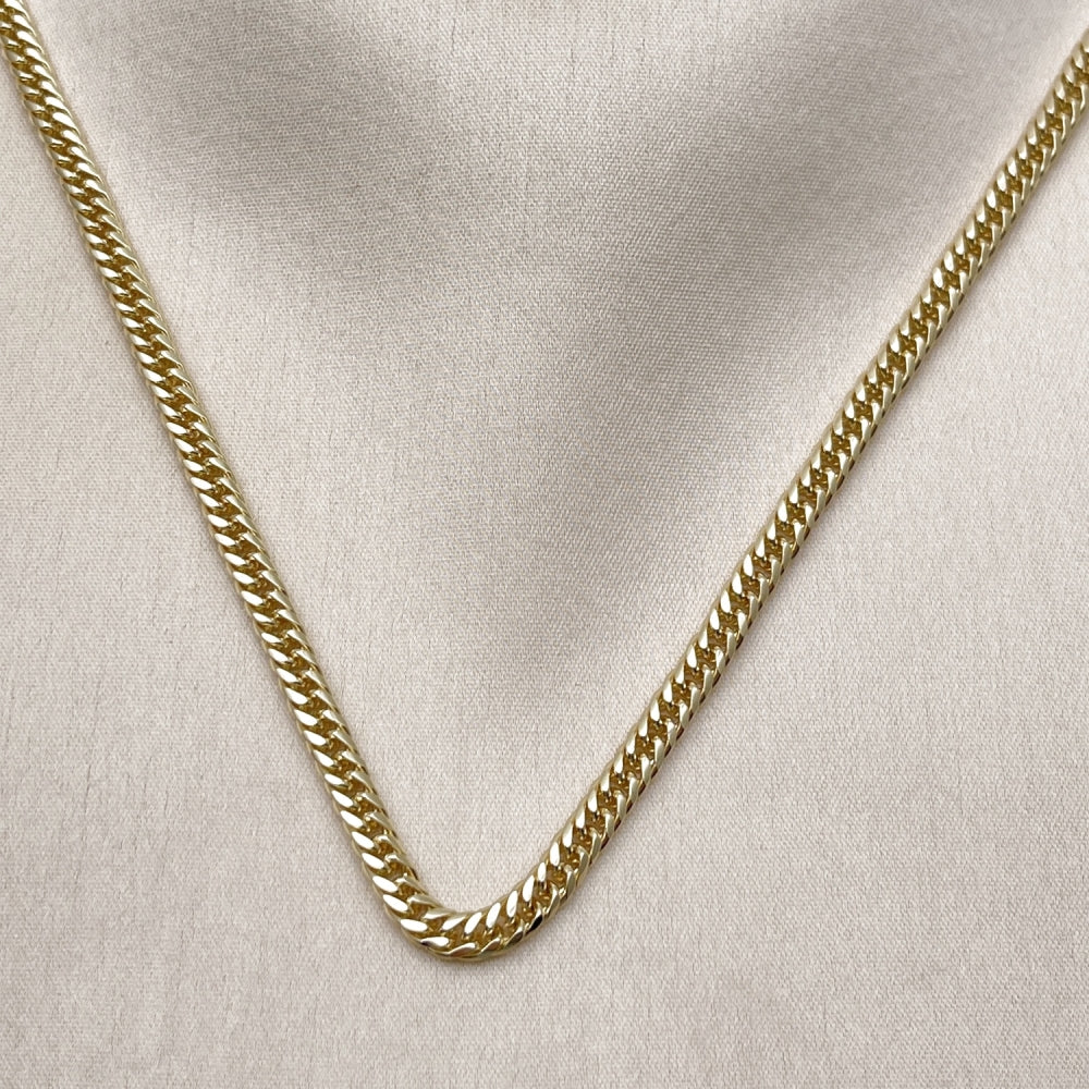 Oro Laminado Basic Necklace, Gold Filled Style Polished, Golden Finish