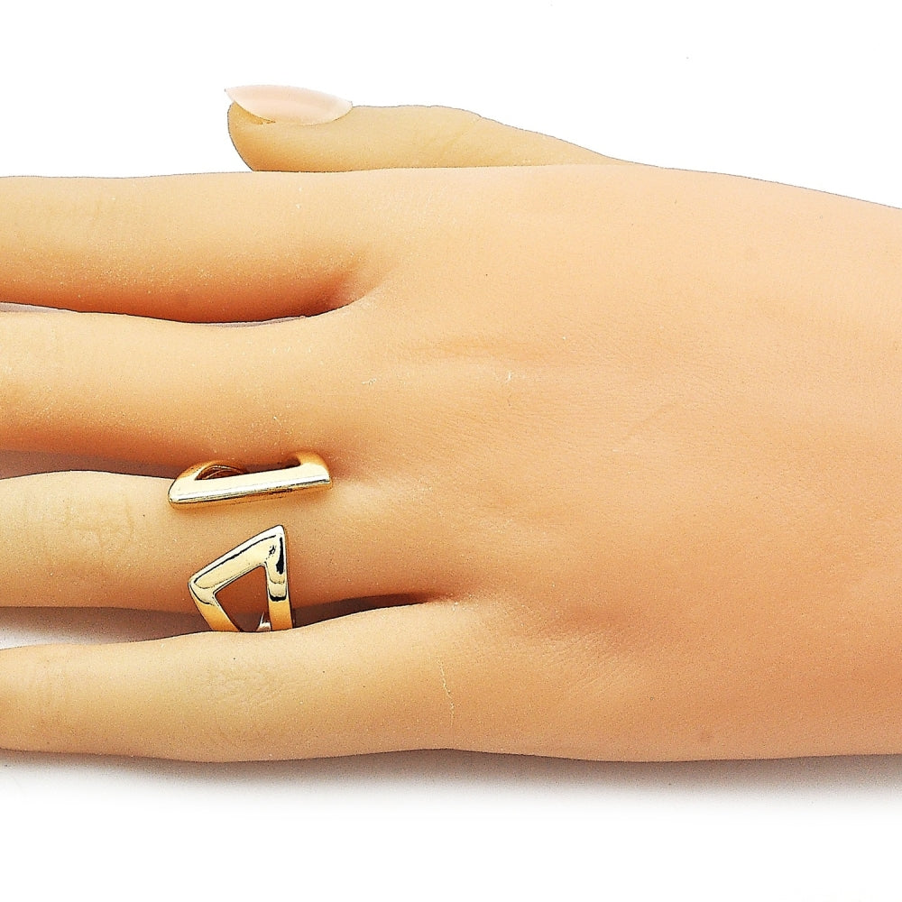 Oro Laminado Elegant Ring, Gold Filled Style Polished, Golden Finish