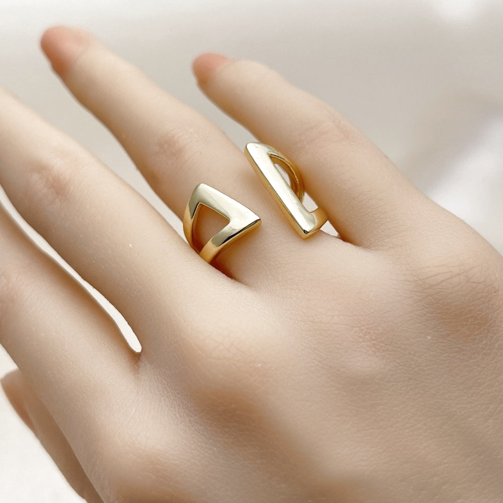 Oro Laminado Elegant Ring, Gold Filled Style Polished, Golden Finish