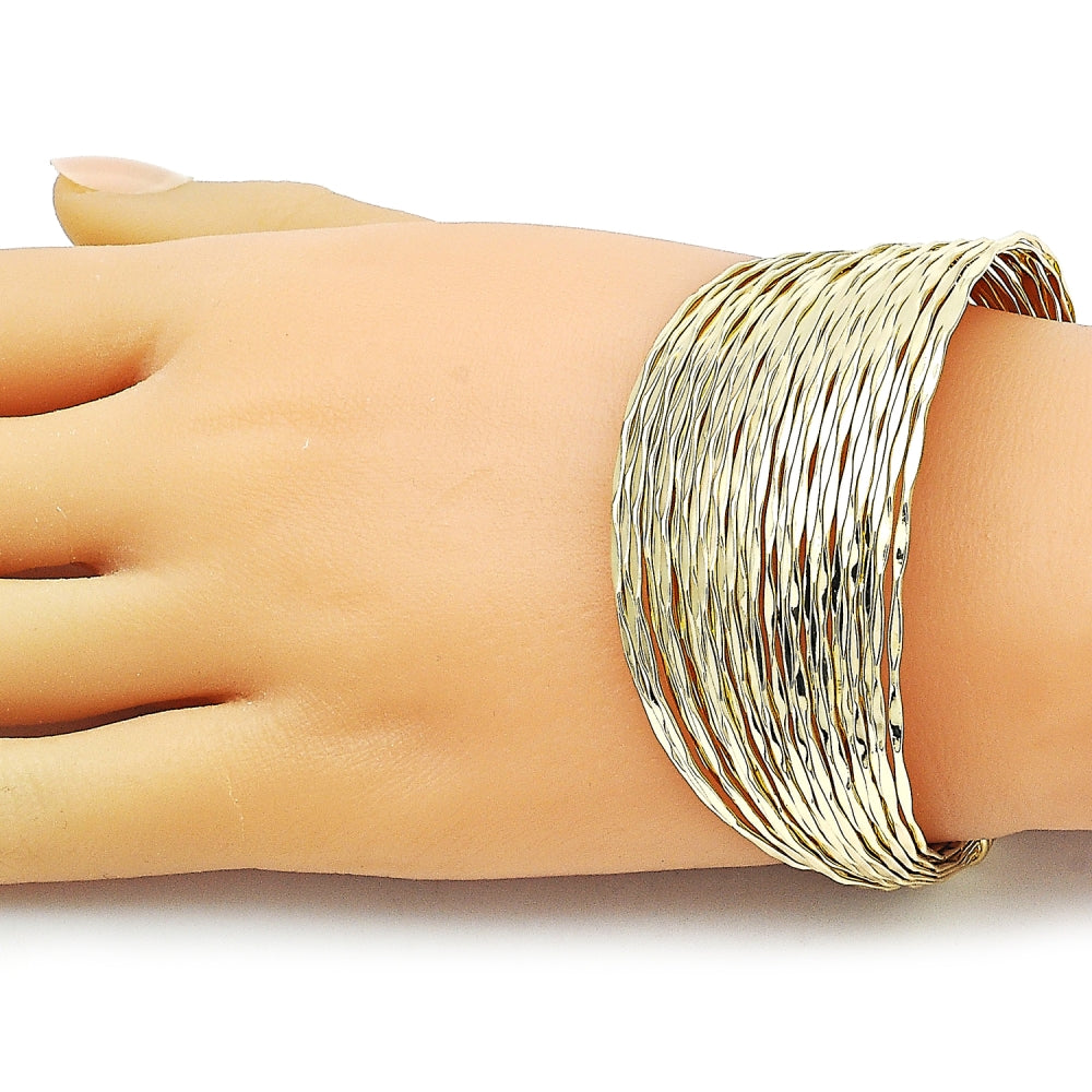Oro Laminado Individual Bangle, Gold Filled Style Polished, Golden Finish