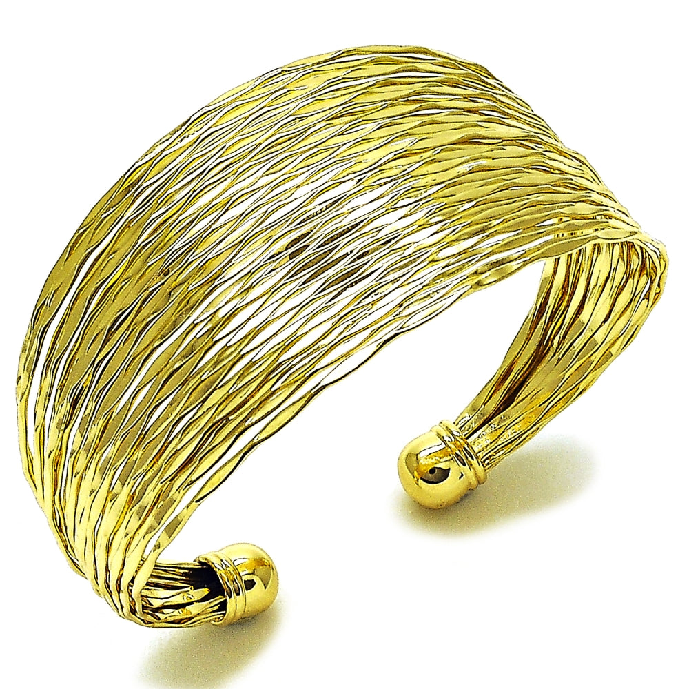 Oro Laminado Individual Bangle, Gold Filled Style Polished, Golden Finish