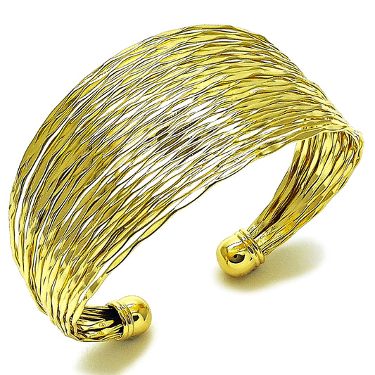 Oro Laminado Individual Bangle, Gold Filled Style Polished, Golden Finish
