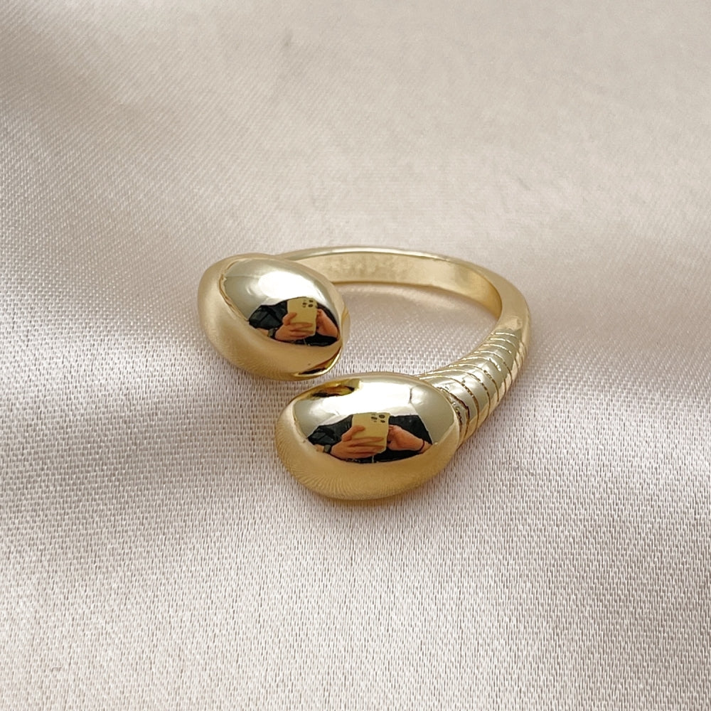 Oro Laminado Elegant Ring, Gold Filled Style Polished, Golden Finish