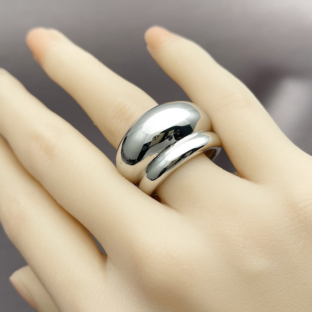 Rhodium Gold Filled Elegant Ring, Polished, Rhodium Finish