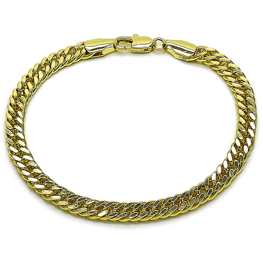 Oro Laminado Basic Bracelet, Gold Filled Style Polished, Golden Finish