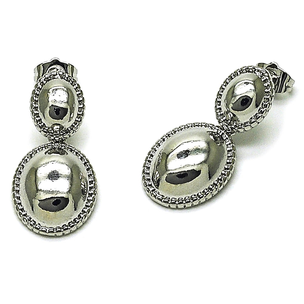 Rhodium Gold Filled Dangle Earring, Polished, Rhodium Finish