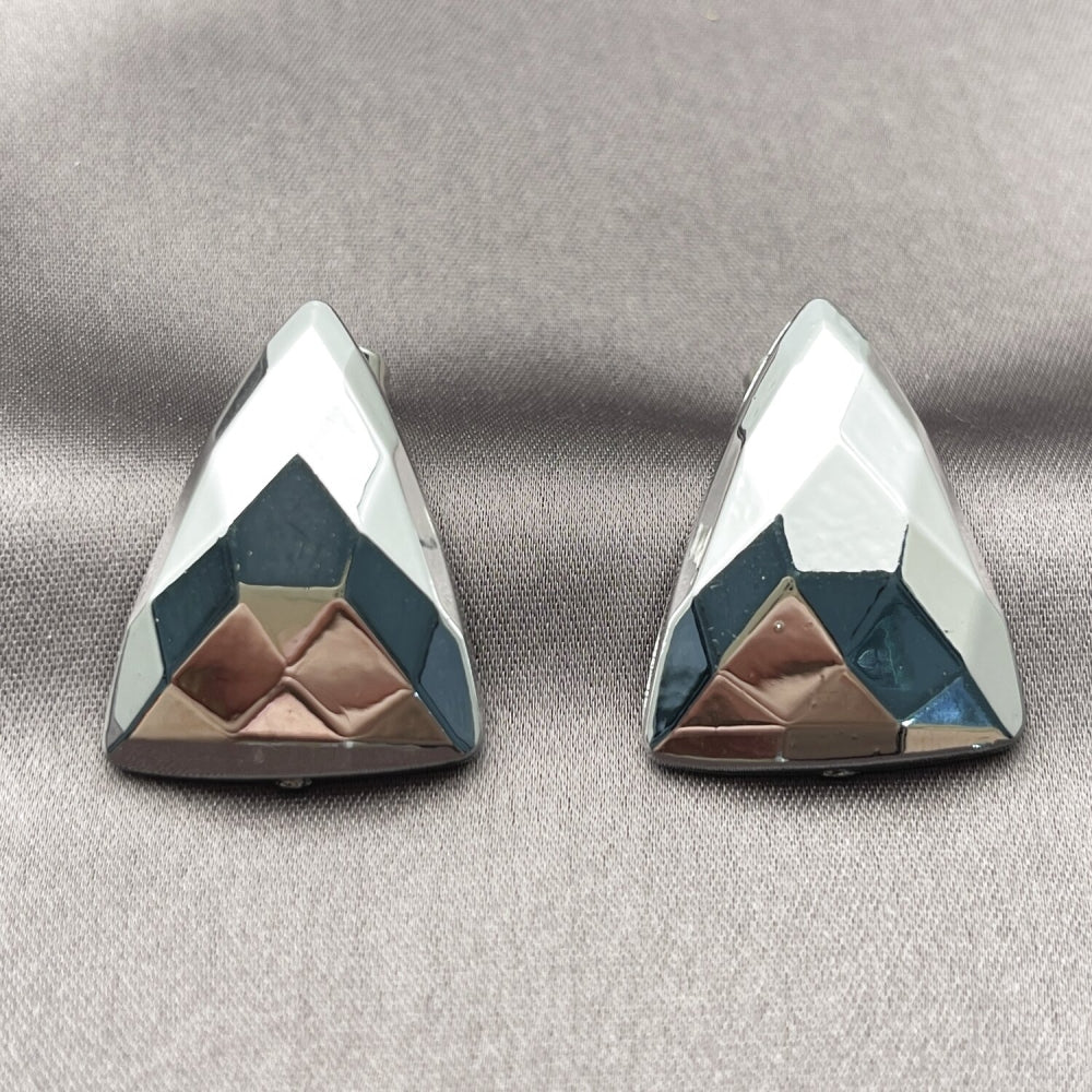 Rhodium Gold Filled Stud Earring, Polished, Rhodium Finish