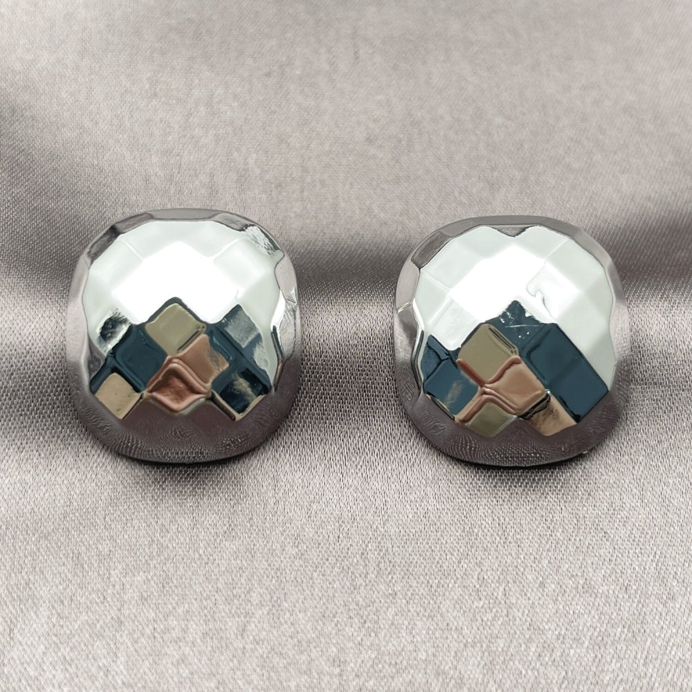 Rhodium Gold Filled Stud Earring, Polished, Rhodium Finish