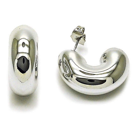 Rhodium Gold Filled Stud Earring, Polished, Rhodium Finish