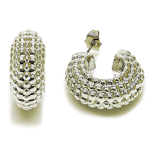 Rhodium Gold Filled Small Hoop, Polished, Rhodium Finish