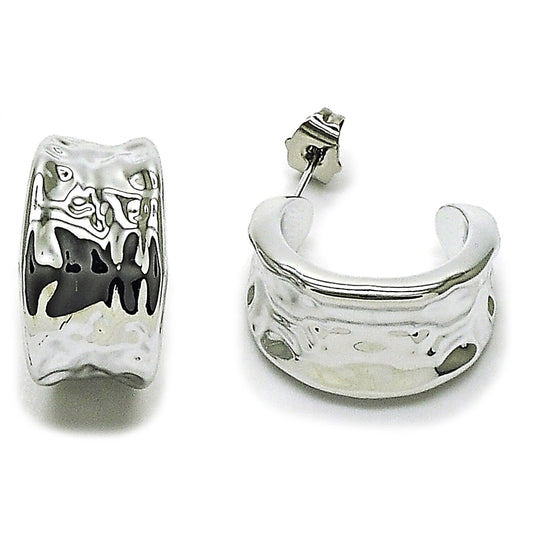 Rhodium Gold Filled Small Hoop, Polished, Rhodium Finish