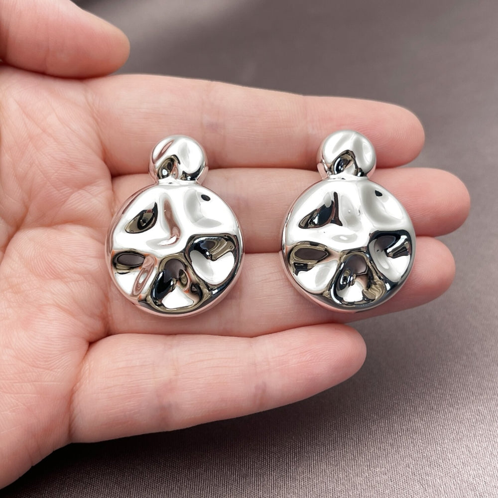 Rhodium Gold Filled Stud Earring, Polished, Rhodium Finish