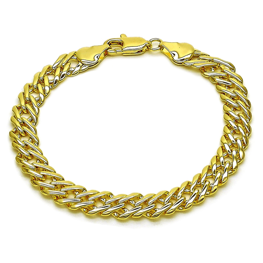 Oro Laminado Basic Bracelet, Gold Filled Style Polished, Golden Finish