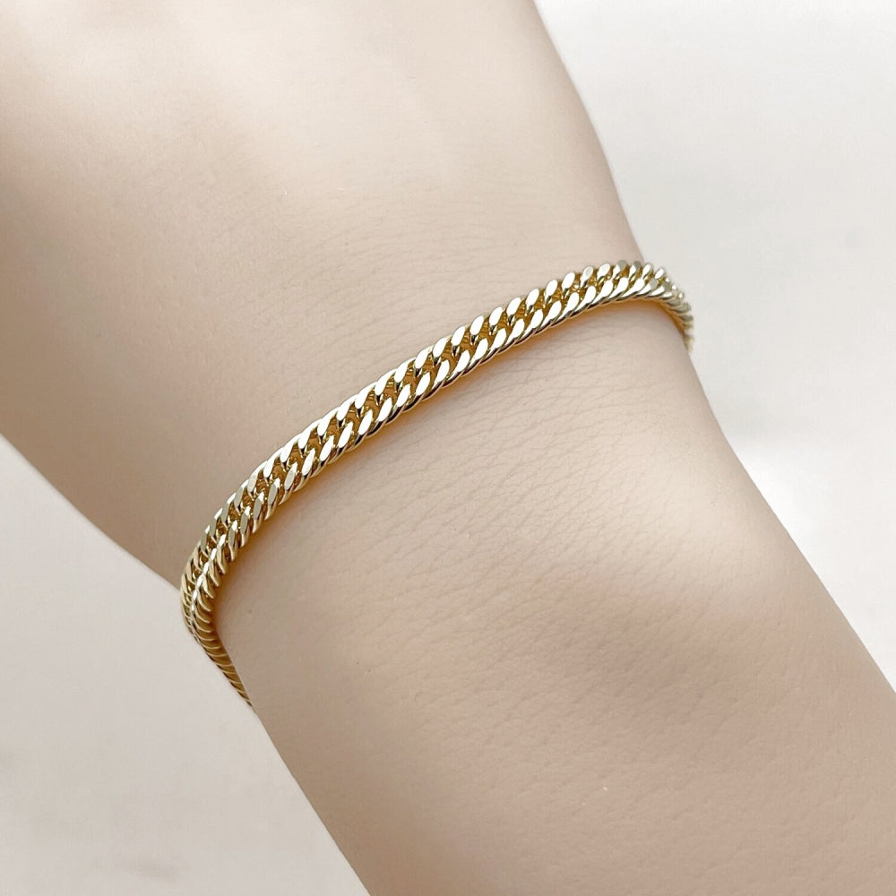 Oro Laminado Basic Bracelet, Gold Filled Style Polished, Golden Finish