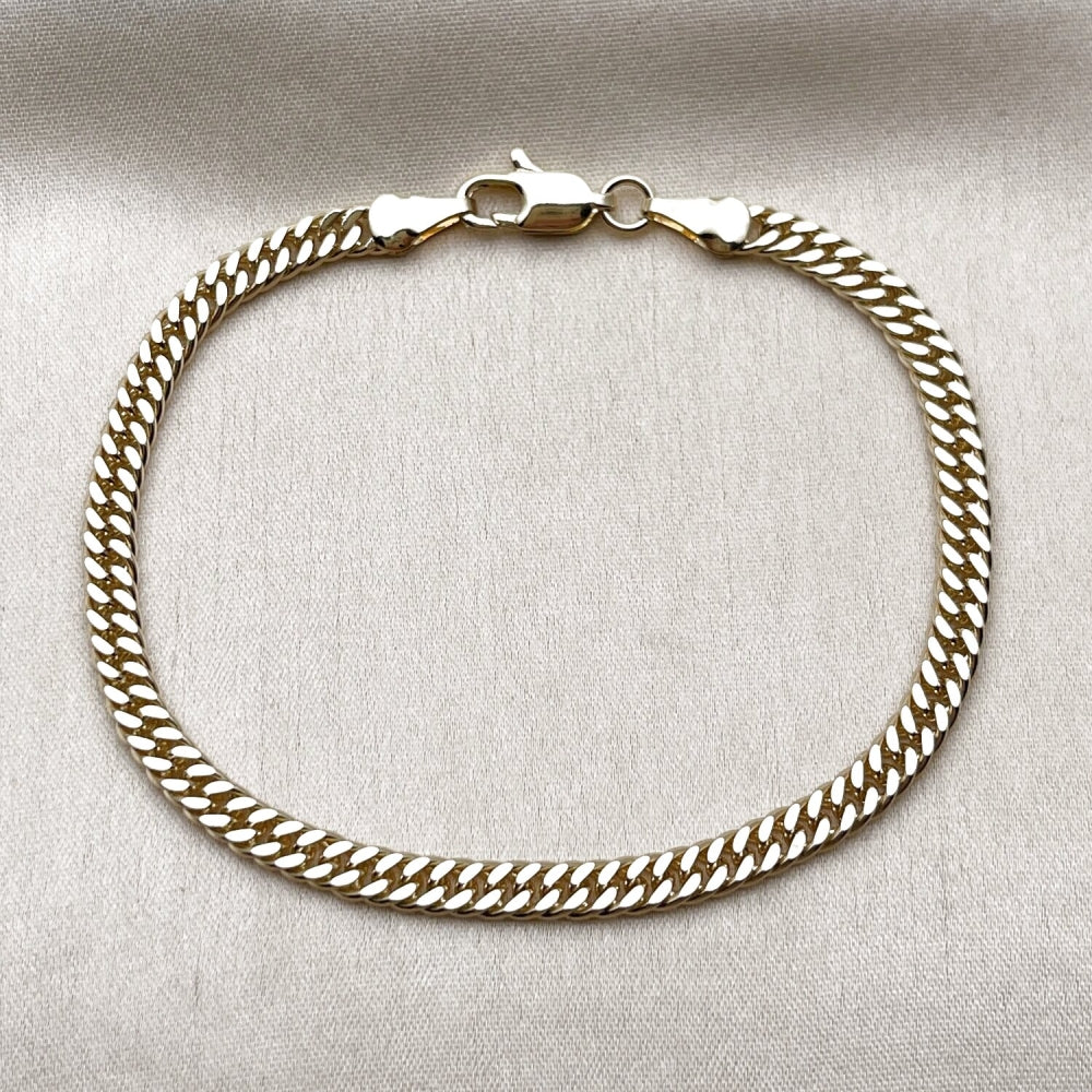 Oro Laminado Basic Bracelet, Gold Filled Style Polished, Golden Finish