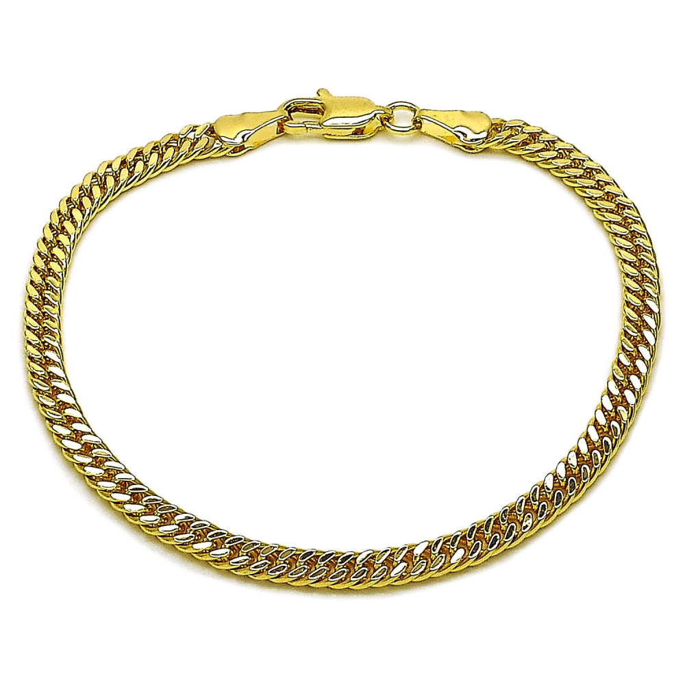 Oro Laminado Basic Bracelet, Gold Filled Style Polished, Golden Finish