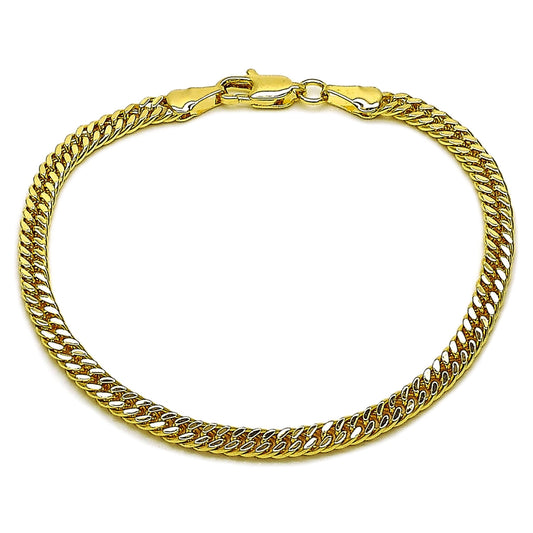 Oro Laminado Basic Bracelet, Gold Filled Style Polished, Golden Finish